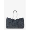 Pinacoteca suede handbag with Intrecciato motif