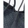 Pinacoteca suede handbag with Intrecciato motif