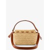 Mamma Baguette Medium raffia crossbody bag