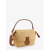 Mamma Baguette Medium raffia crossbody bag