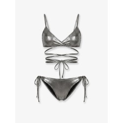 The Attico Il Primo Bagno lycra bikini with a metallic effect