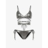 The Attico Il Primo Bagno lycra bikini with a metallic effect