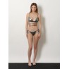 The Attico Il Primo Bagno lycra bikini with a metallic effect