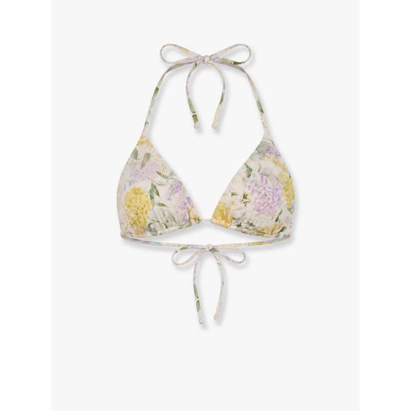 Leah Bikini Top with Lemony Flower print