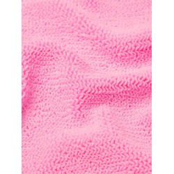 Crinkle fabric one-piece swimsuit