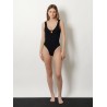 Celine Crinkle fabric one-piece swimsuit