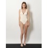 Celine Crinkle fabric one-piece swimsuit