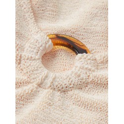 Celine Crinkle fabric one-piece swimsuit