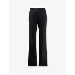 Wool and silk trousers