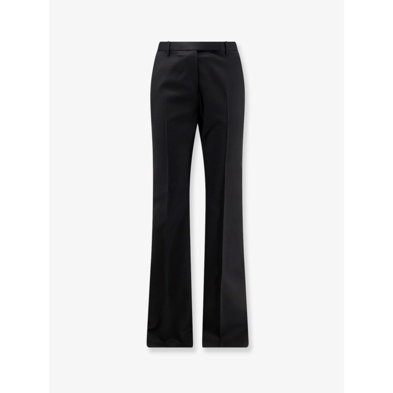 Wool and silk trousers