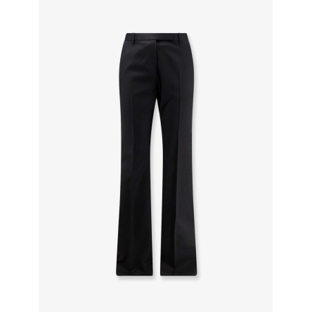 Wool and silk trousers