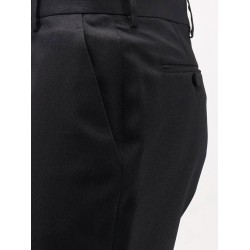 Wool and silk trousers
