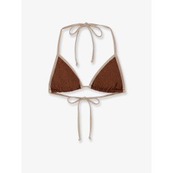 Leah String Bikini Top with lurex effect