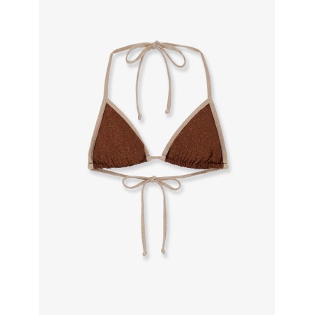 Leah String Bikini Top with lurex effect