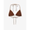 Leah String Bikini Top with lurex effect