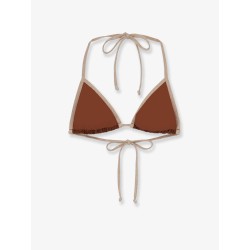 Leah String Bikini Top with lurex effect