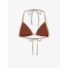 Leah String Bikini Top with lurex effect