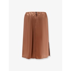 Cupro blend midi skirt