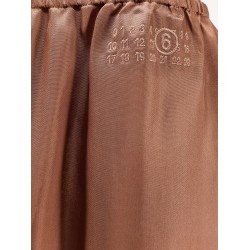 Cupro blend midi skirt