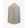 Newark double-breasted mélange virgin wool blazer