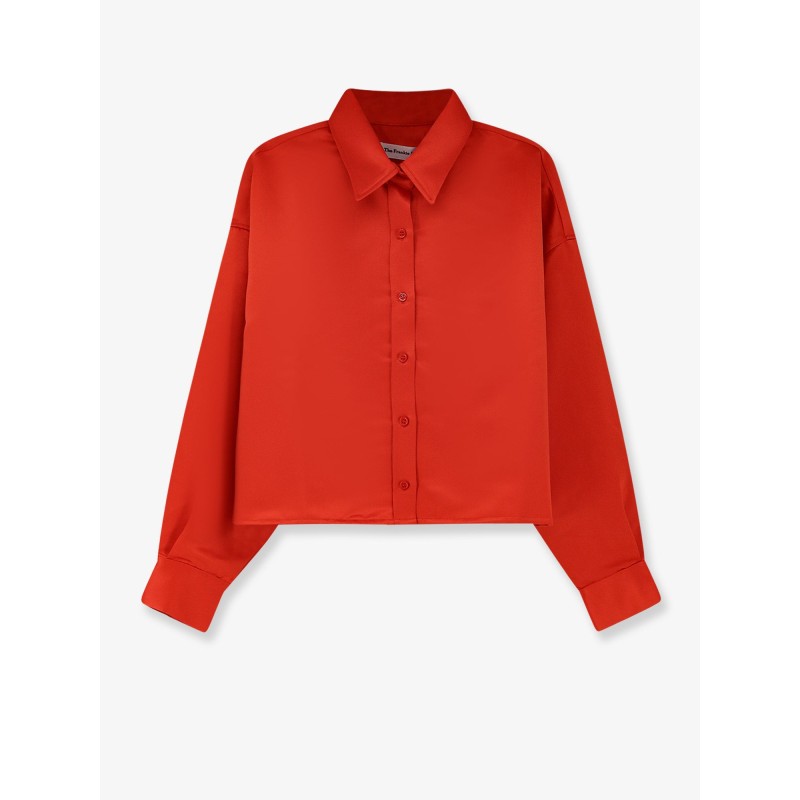 Arlen satin boxy shirt