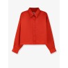 Arlen satin boxy shirt