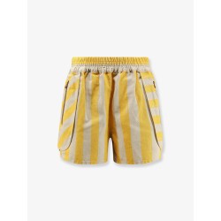 Cotton and linen shorts