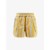 Cotton and linen shorts