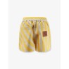 Cotton and linen shorts