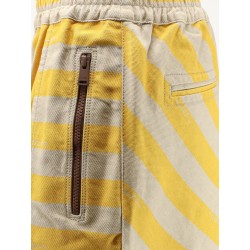 Cotton and linen shorts
