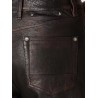 Peg leather trousers