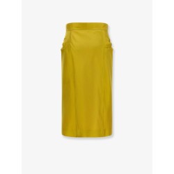 Shantung midi skirt