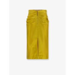 Shantung midi skirt