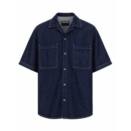 CAMICIA IN DENIM CON LOGO
