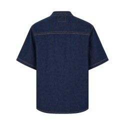 CAMICIA IN DENIM CON LOGO