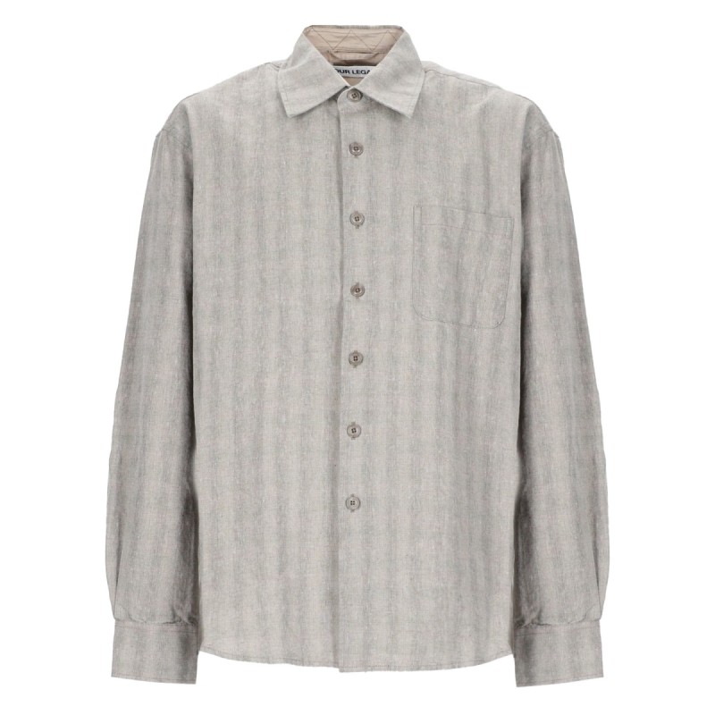 CAMICIA IN COTONE MISTO LINO