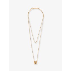Paula's Ibiza -Anagram Bombè Brass Necklace