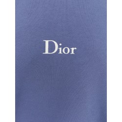 Cotton sweatshirt with embroidered lettering logo