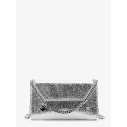 Falabella metallic fabric crossbody bag