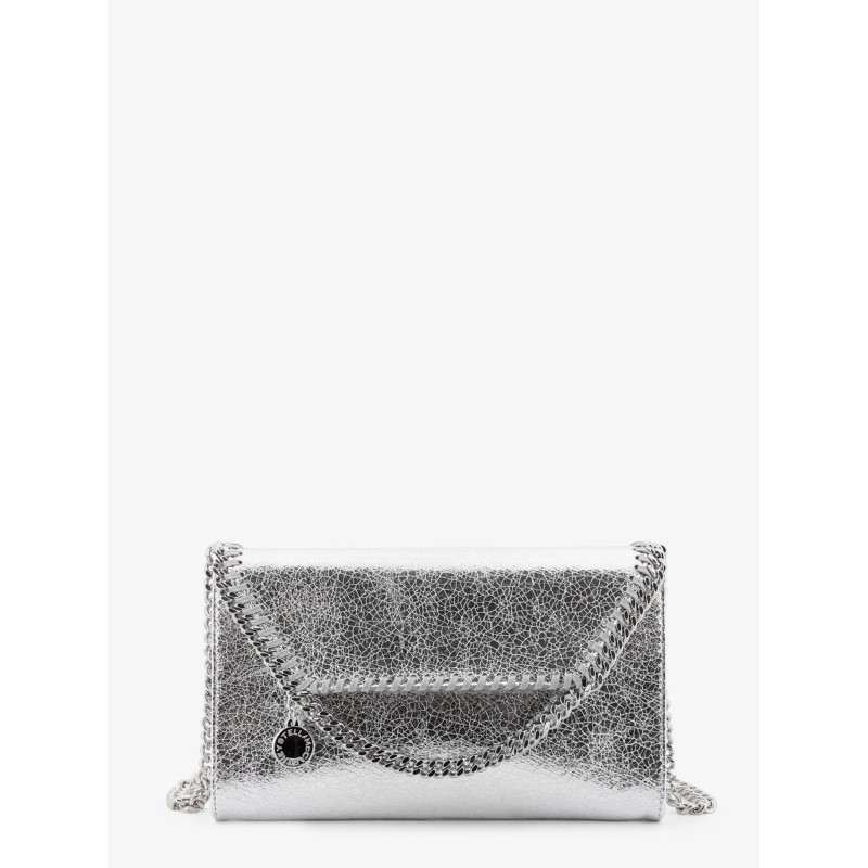 Falabella metallic fabric crossbody bag