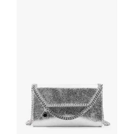 Falabella metallic fabric crossbody bag