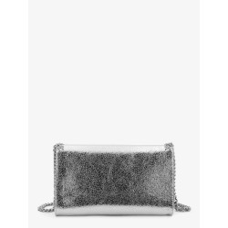 Falabella metallic fabric crossbody bag