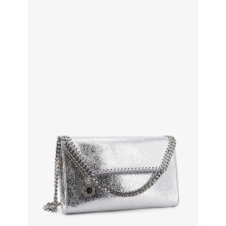 Falabella metallic fabric crossbody bag