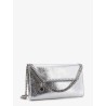 Falabella metallic fabric crossbody bag