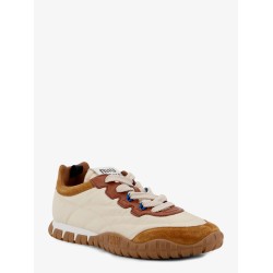 Tyre technical fabric and suede sneakers