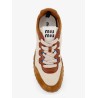 Tyre technical fabric and suede sneakers