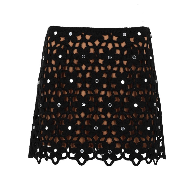 GONNA CROCHET CON MOTIVO FLOREALE