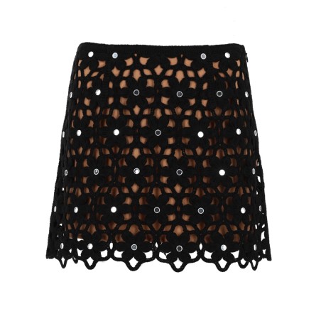 GONNA CROCHET CON MOTIVO FLOREALE