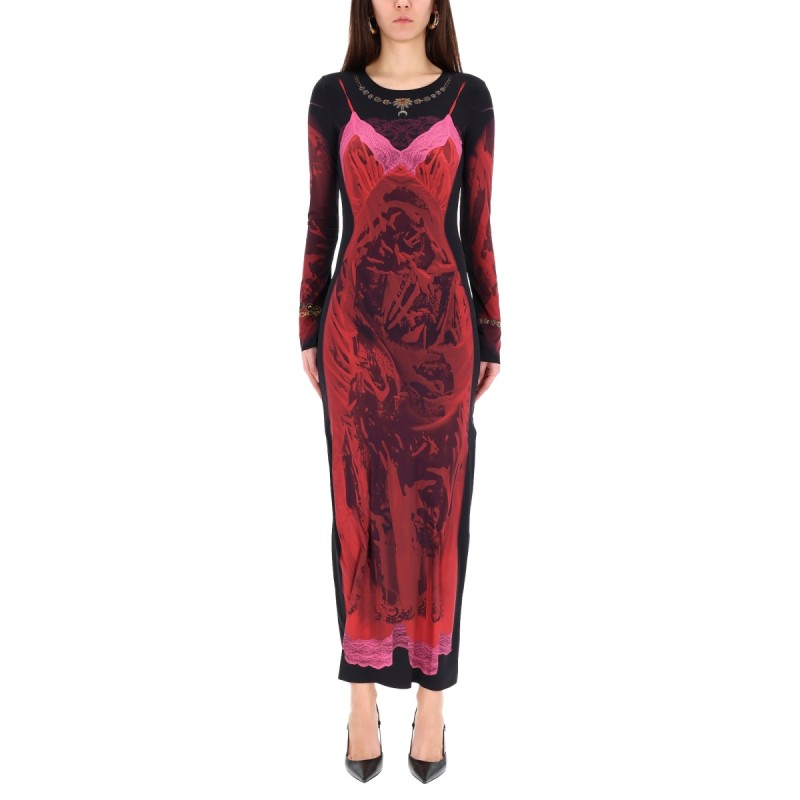 "WET NUISETTE" MIDI DRESS