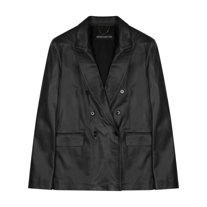 BLAZER DOPPIOPETTO "ARIELLE" IN PELLE